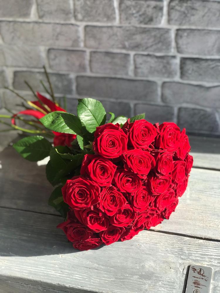 Букет Красные розы Фридом в Бургуне-Маджаре