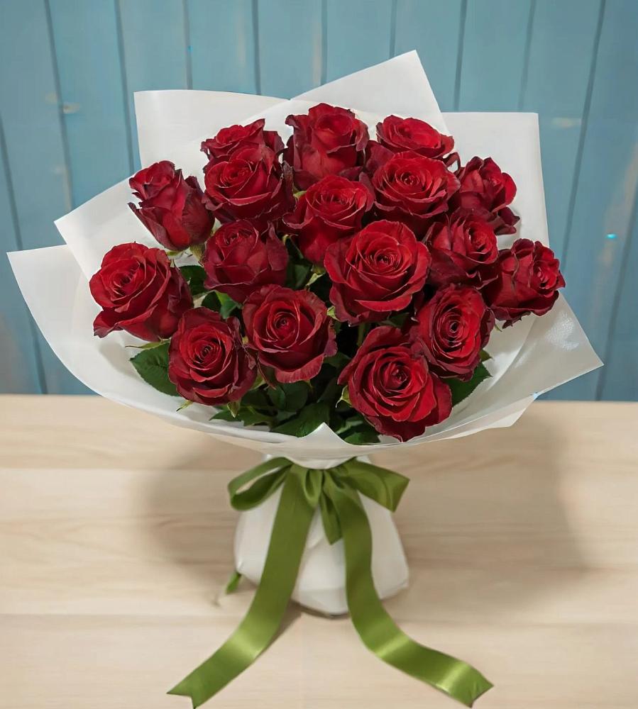 Букет Красные розы в Бургуне-Маджаре