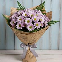 Букет цветов из:  Хризантемы в Бургуне-Маджаре