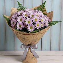 Букет цветов из:  Хризантемы в Бургуне-Маджаре