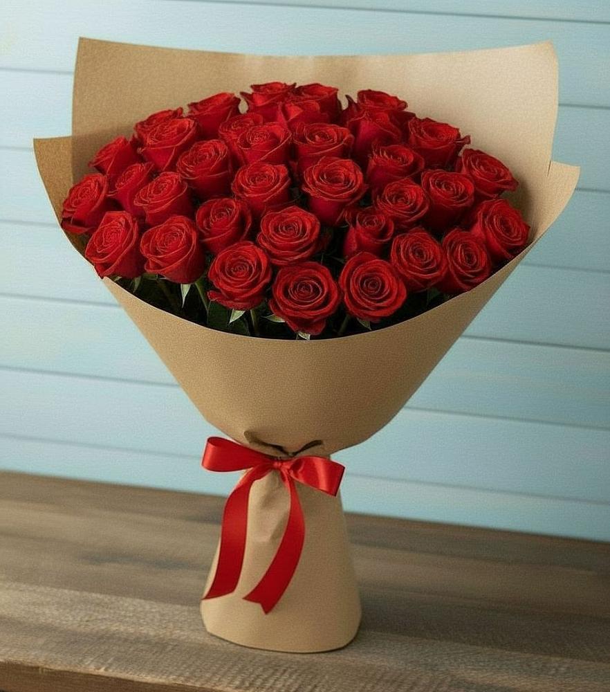 Букет Красные розы Милано в Бургуне-Маджаре