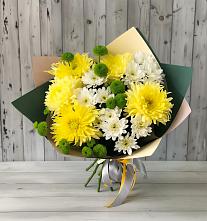 Букет цветов из:  Хризантемы в Бургуне-Маджаре