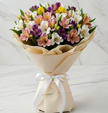 Букет цветов из:  Альстромерии в Бургуне-Маджаре