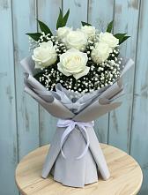 Букет цветов из:  Розы в Бургуне-Маджаре