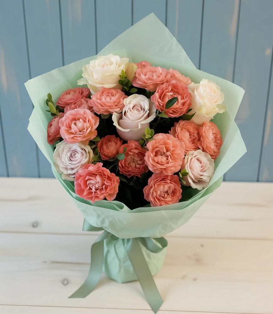 Букет цветов из: Розы в Бургуне-Маджаре