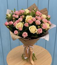 Букет цветов из:  Розы #REPLACE_PRED# Бургуне-Маджаре