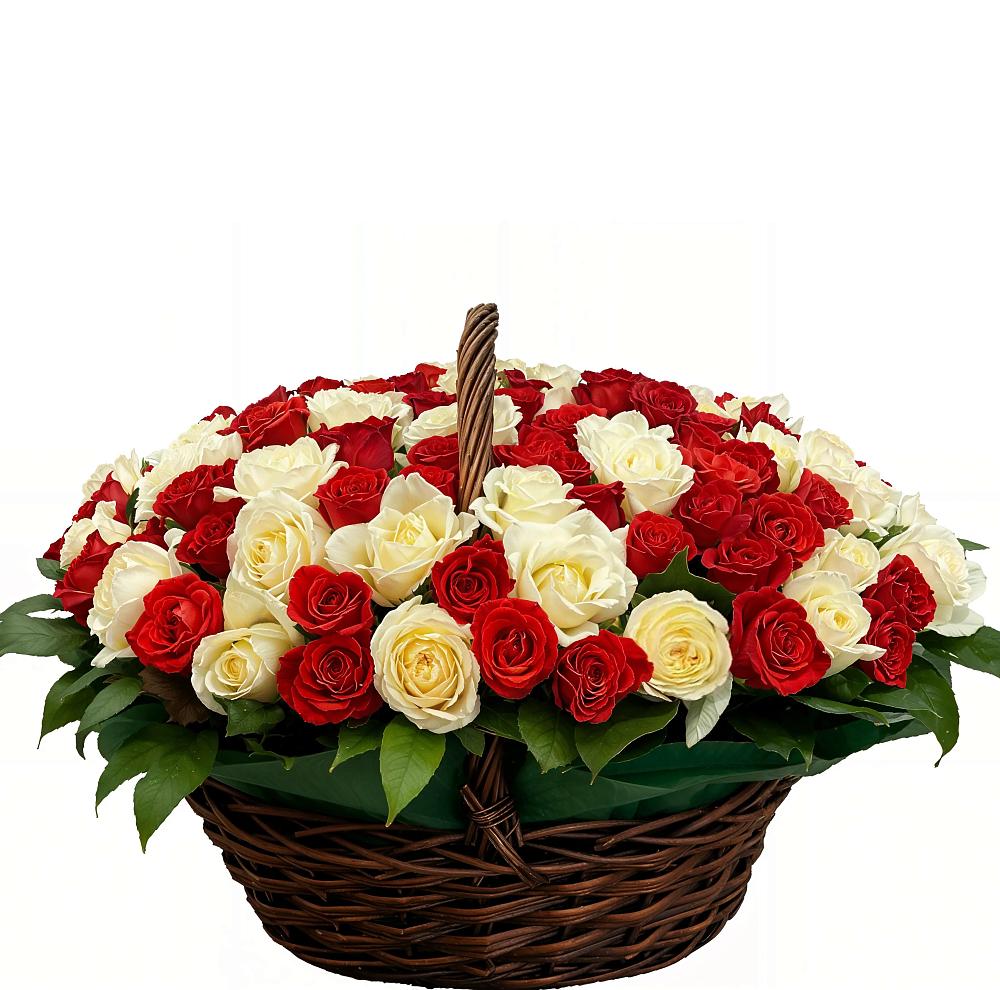 Премиум букет из: Розы в Бургуне-Маджаре