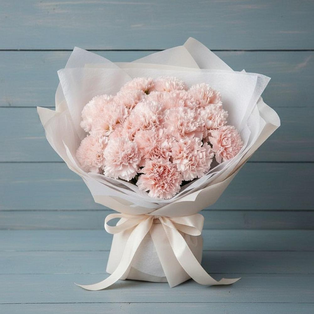 Букет цветов из: Гвоздики в Бургуне-Маджаре