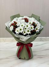 Букет цветов из:  Хризантемы #REPLACE_PRED# Бургуне-Маджаре